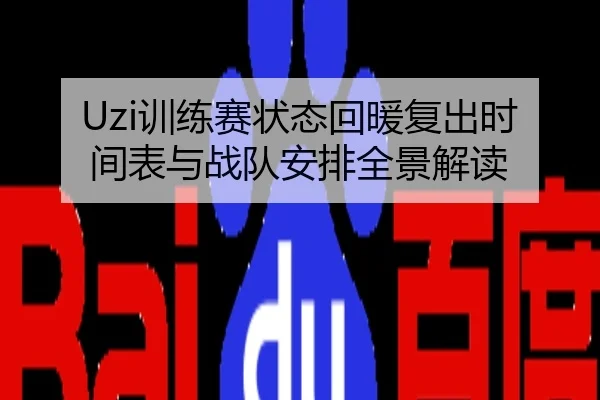 Uzi训练赛状态回暖复出时间表与战队安排全景解读